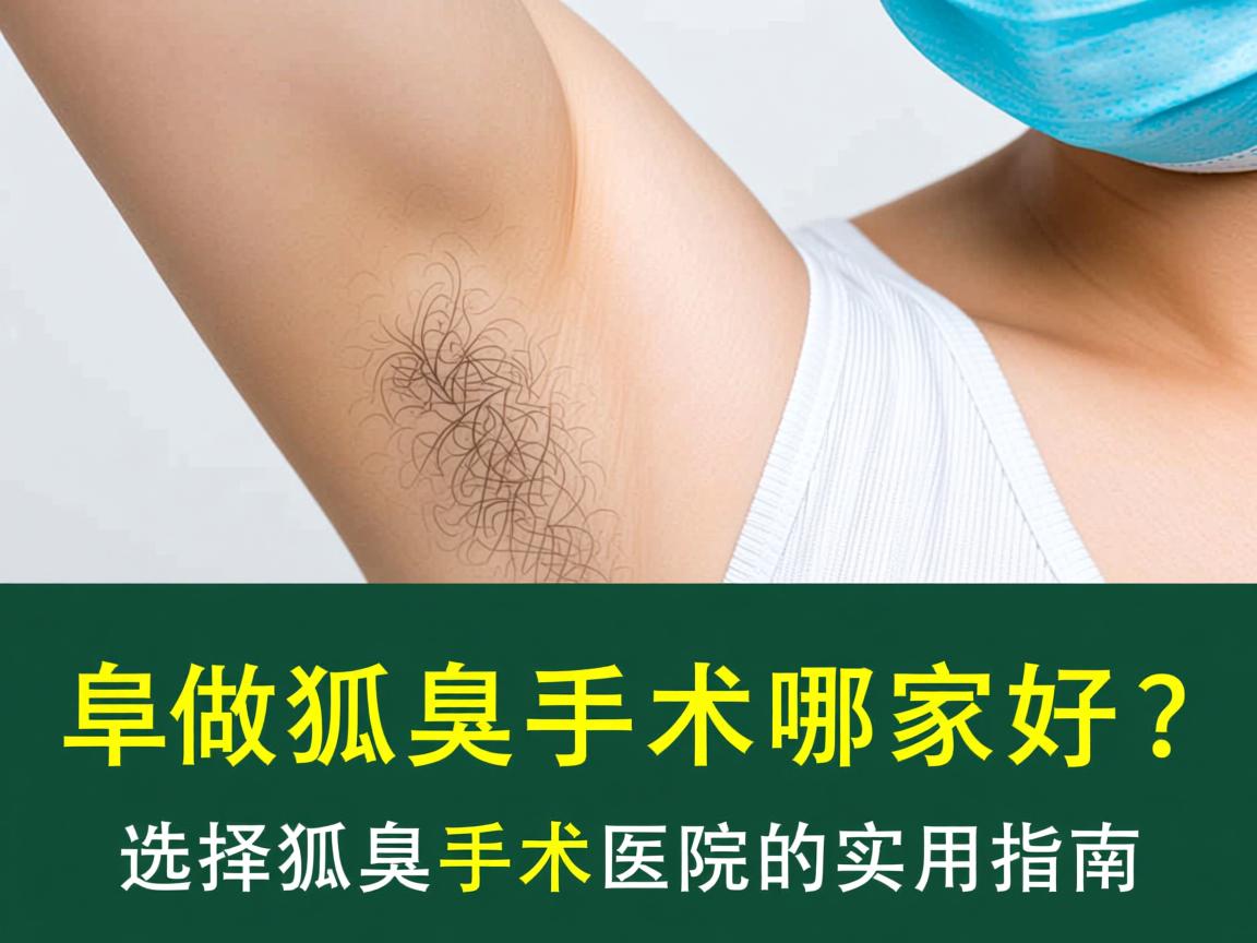 阜阳做狐臭手术哪家好?选择狐臭手术医院的实用指南 阜阳做狐臭手术哪家好?选择狐臭手术医院的实用指南