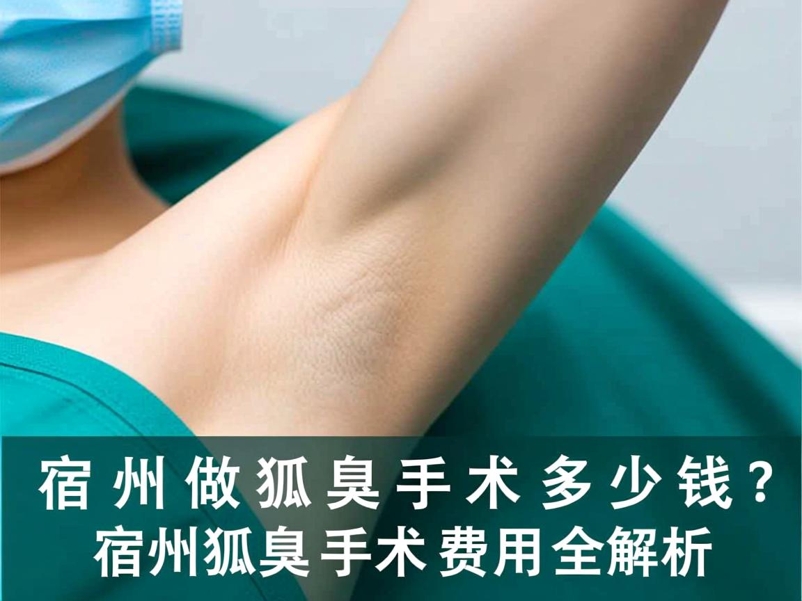 宿州做狐臭手术多少钱?宿州狐臭手术费用全解析 宿州做狐臭手术多少钱?宿州狐臭手术费用全解析