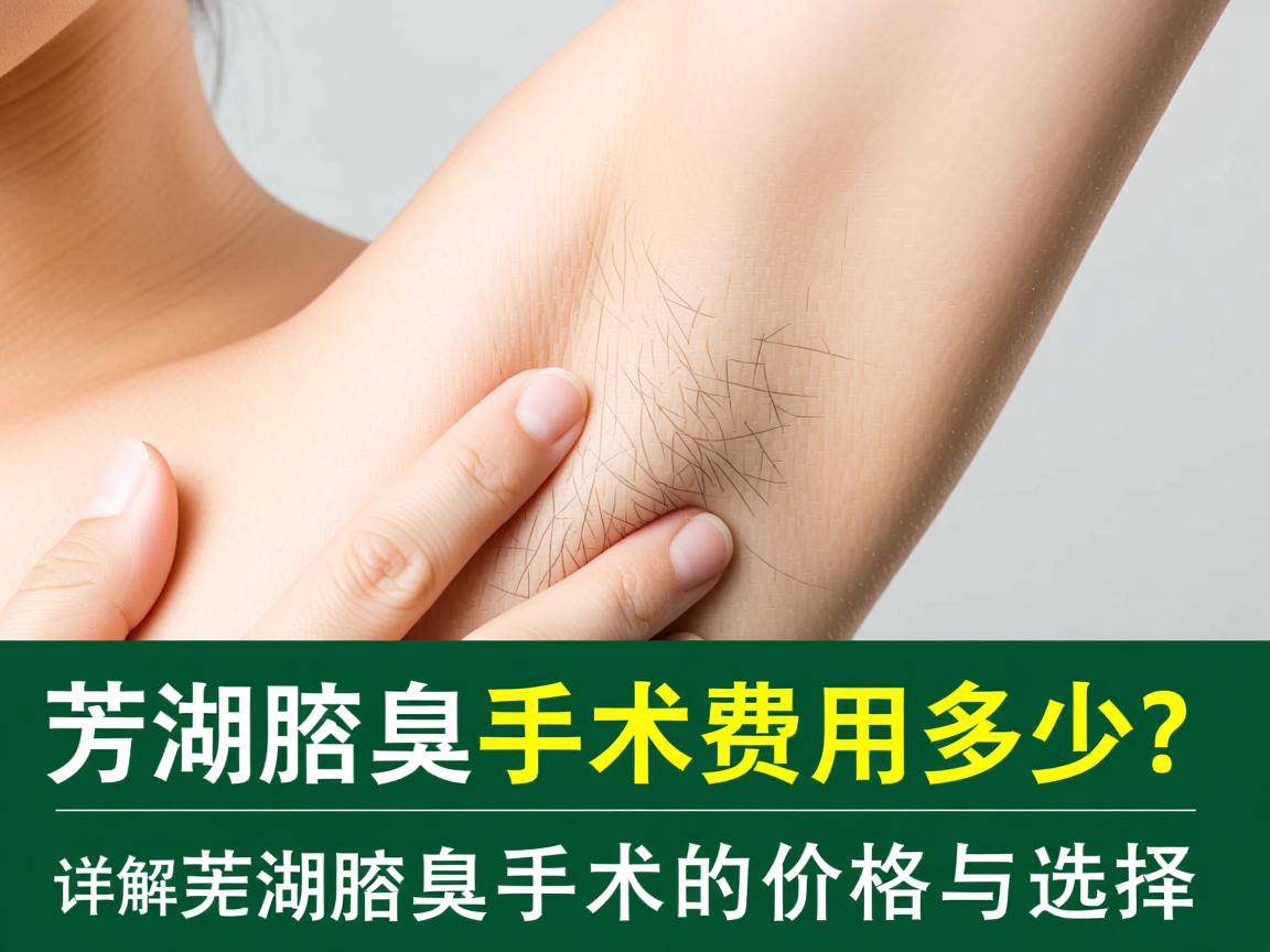 芜湖腋臭手术费用多少？详解芜湖腋臭手术的价格与选择
