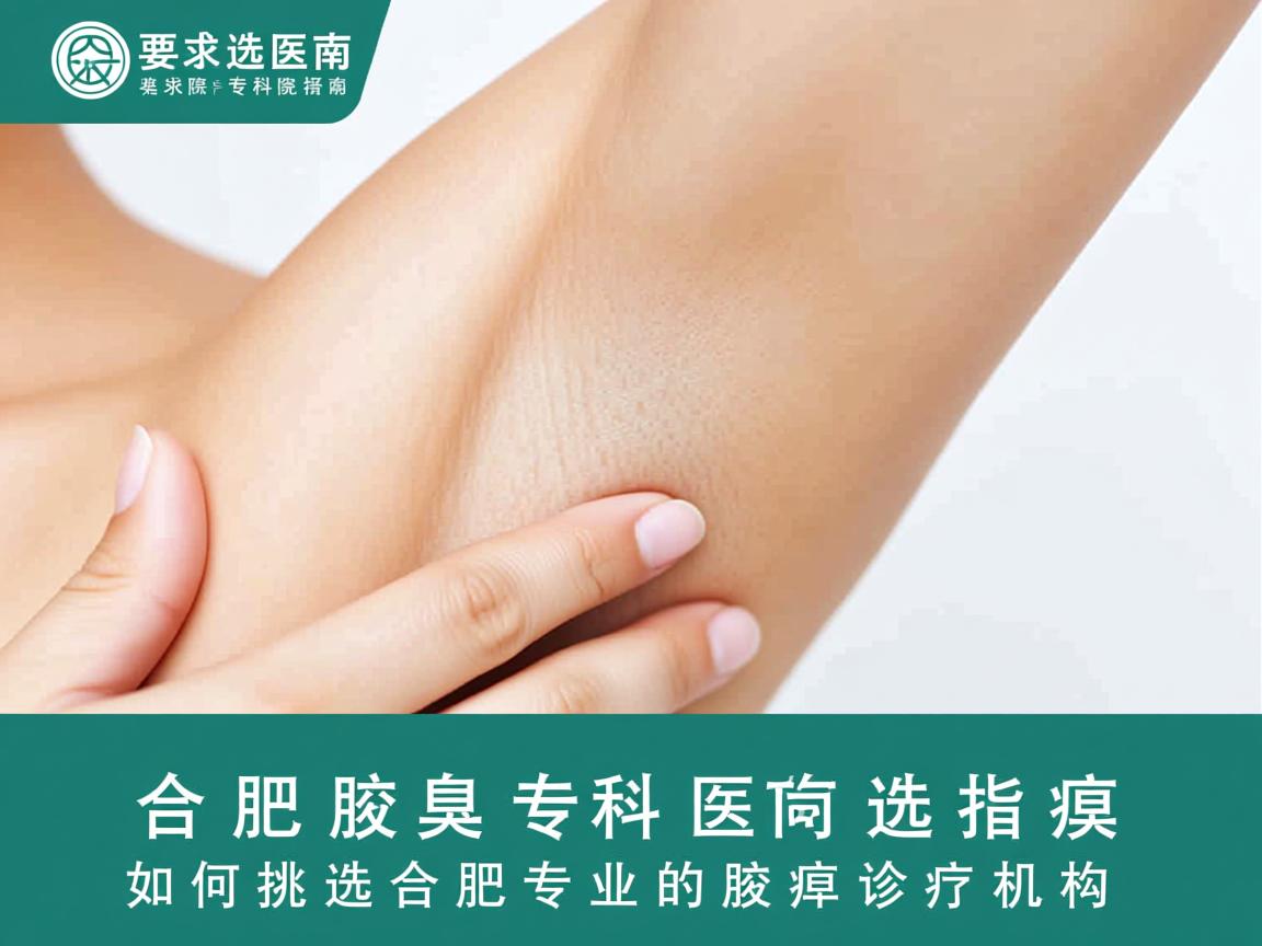 合肥腋臭专科医院选择指南，如何挑选合肥专业的腋臭诊疗机构