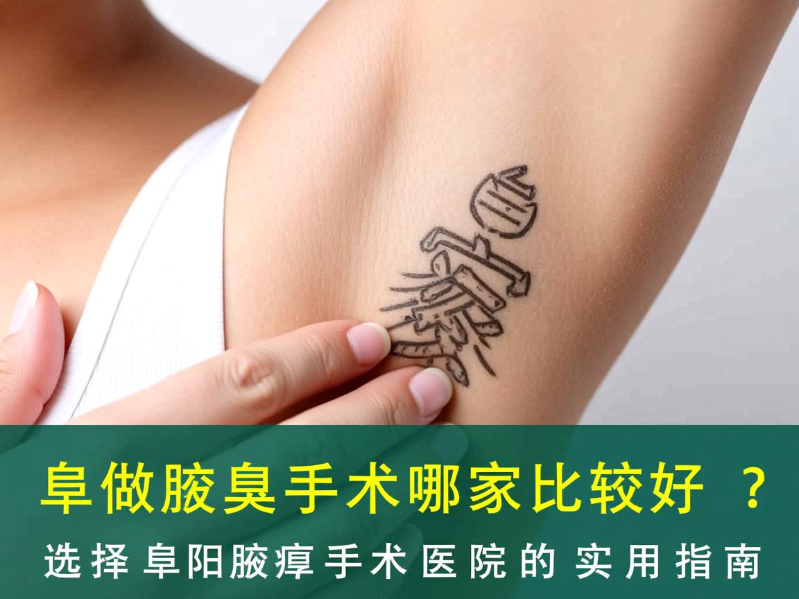 阜阳做腋臭手术哪家比较好？选择阜阳腋臭手术医院的实用指南