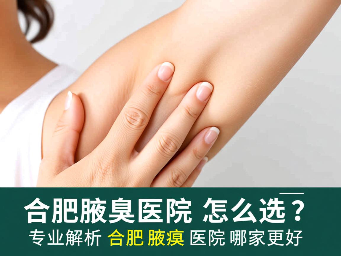 合肥腋臭医院怎么选？专业解析合肥腋臭医院哪家更好