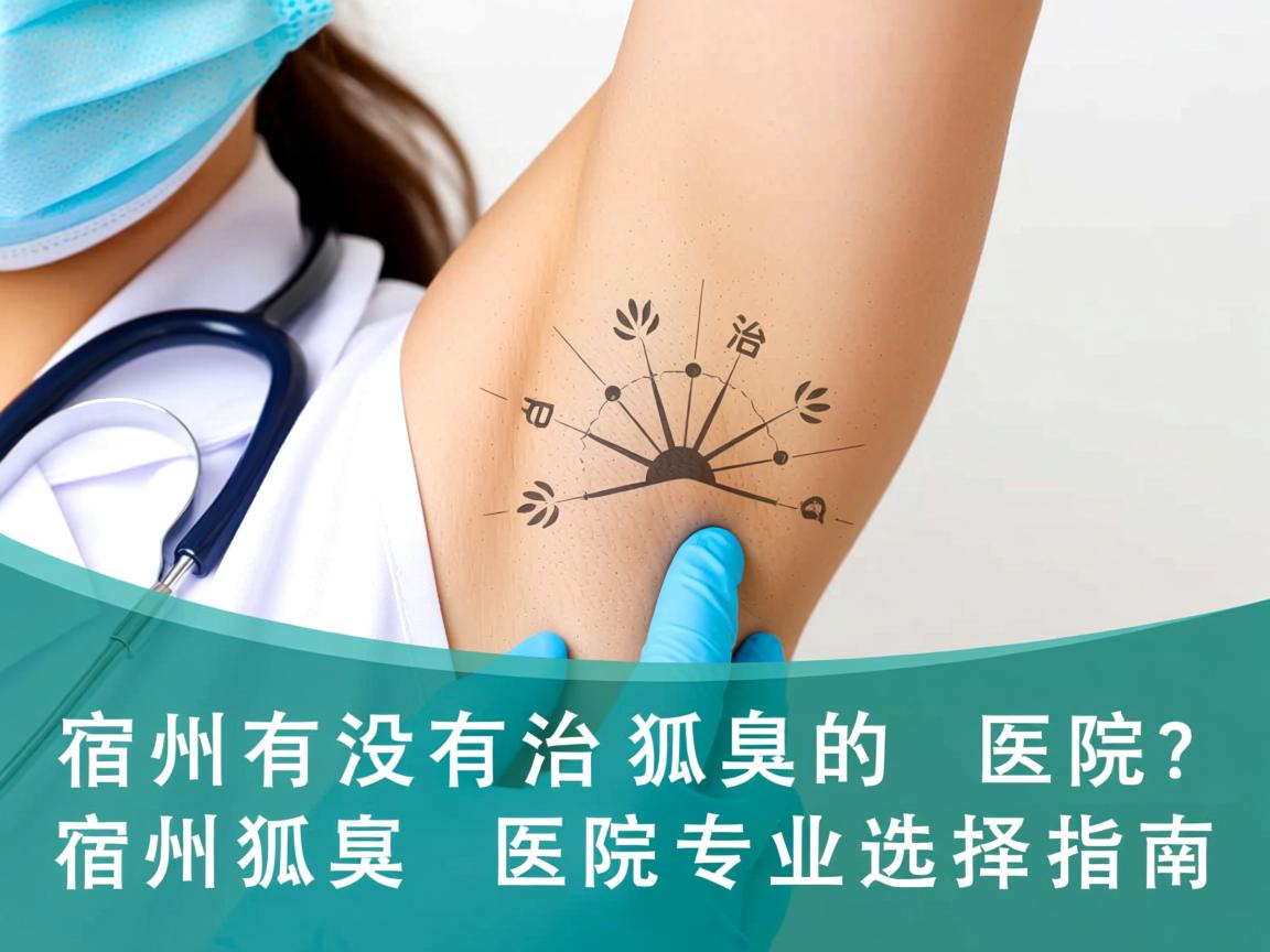 宿州有没有治狐臭的医院？宿州狐臭医院专业选择指南