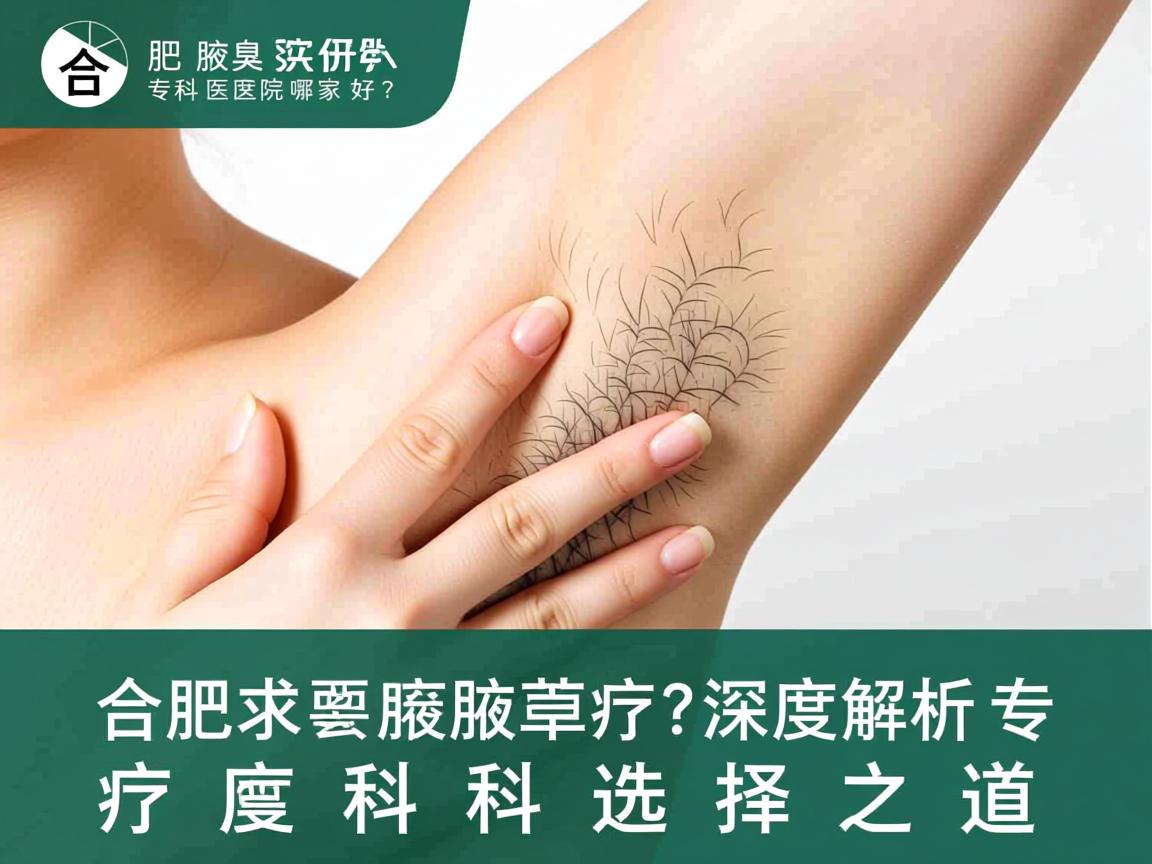 合肥腋臭专科医院哪家好？深度解析合肥腋臭专科的选择之道