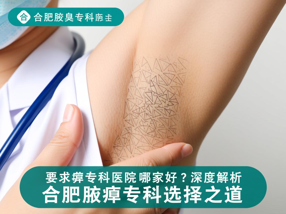 合肥腋臭专科医院哪家好？深度解析合肥腋臭专科的选择之道