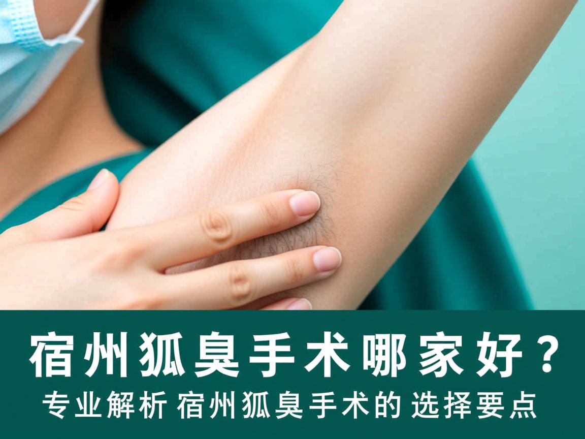 宿州狐臭手术哪家好？专业解析宿州狐臭手术的选择要点