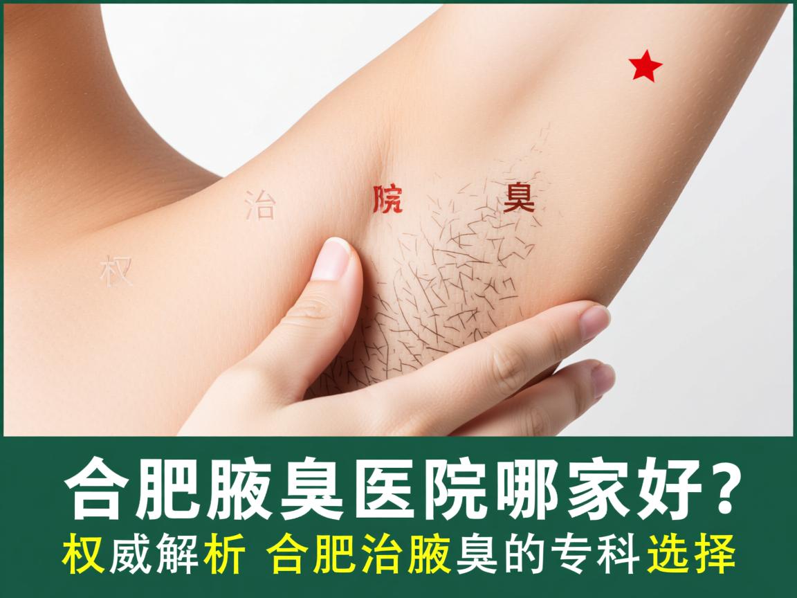 合肥治腋臭医院哪家好？权威解析合肥治腋臭的专科选择