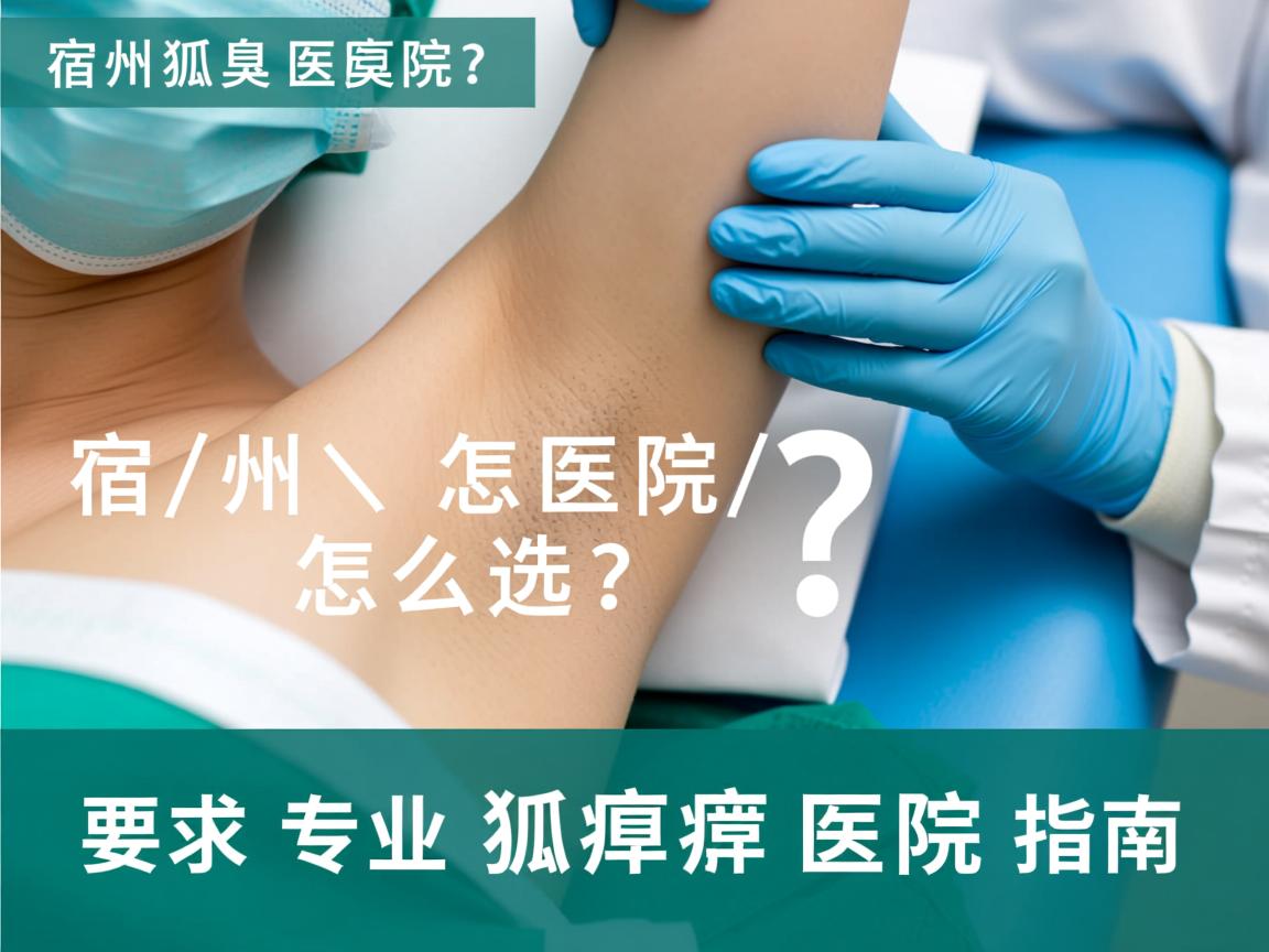 宿州狐臭医院怎么选？宿州专业狐臭医院指南