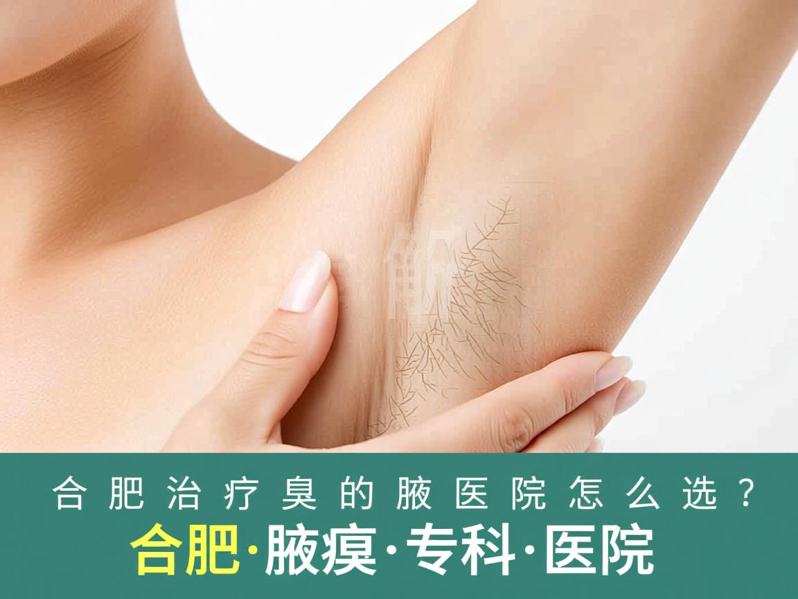 合肥治疗腋臭的医院怎么选？专业解析合肥腋臭专科医院