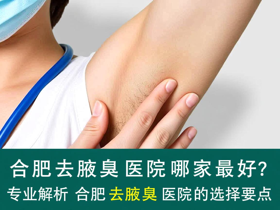 合肥去腋臭医院哪家最好？专业解析合肥去腋臭医院的选择要点