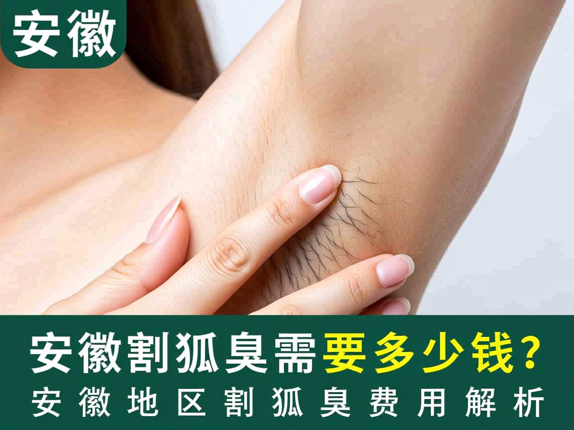 安徽割狐臭需要多少钱？安徽地区割狐臭费用解析