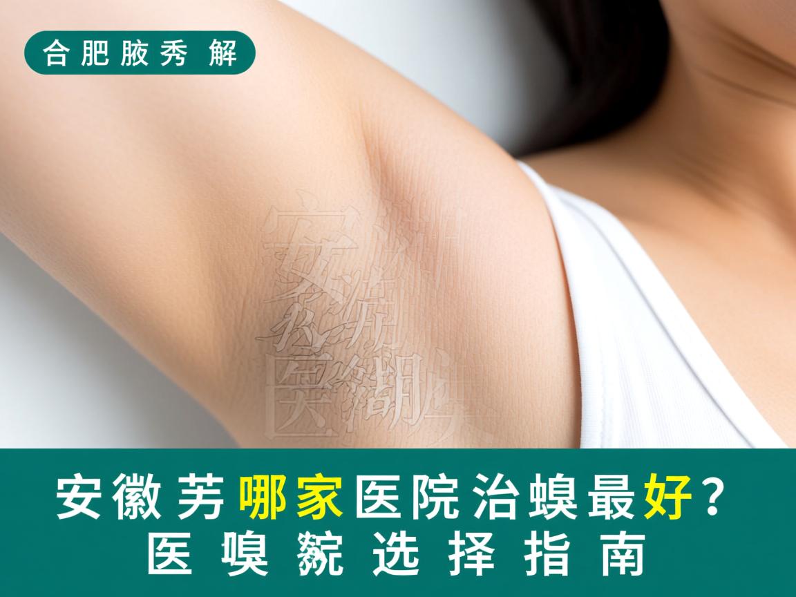 合肥腋秀解析，安徽芜湖哪家医院治腋臭最好？治腋臭医院选择指南