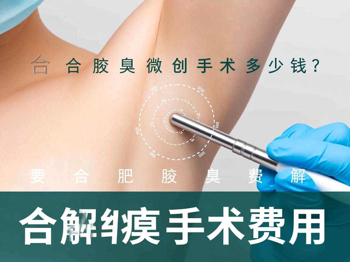 合肥腋臭微创手术多少钱？解析合肥腋臭手术费用