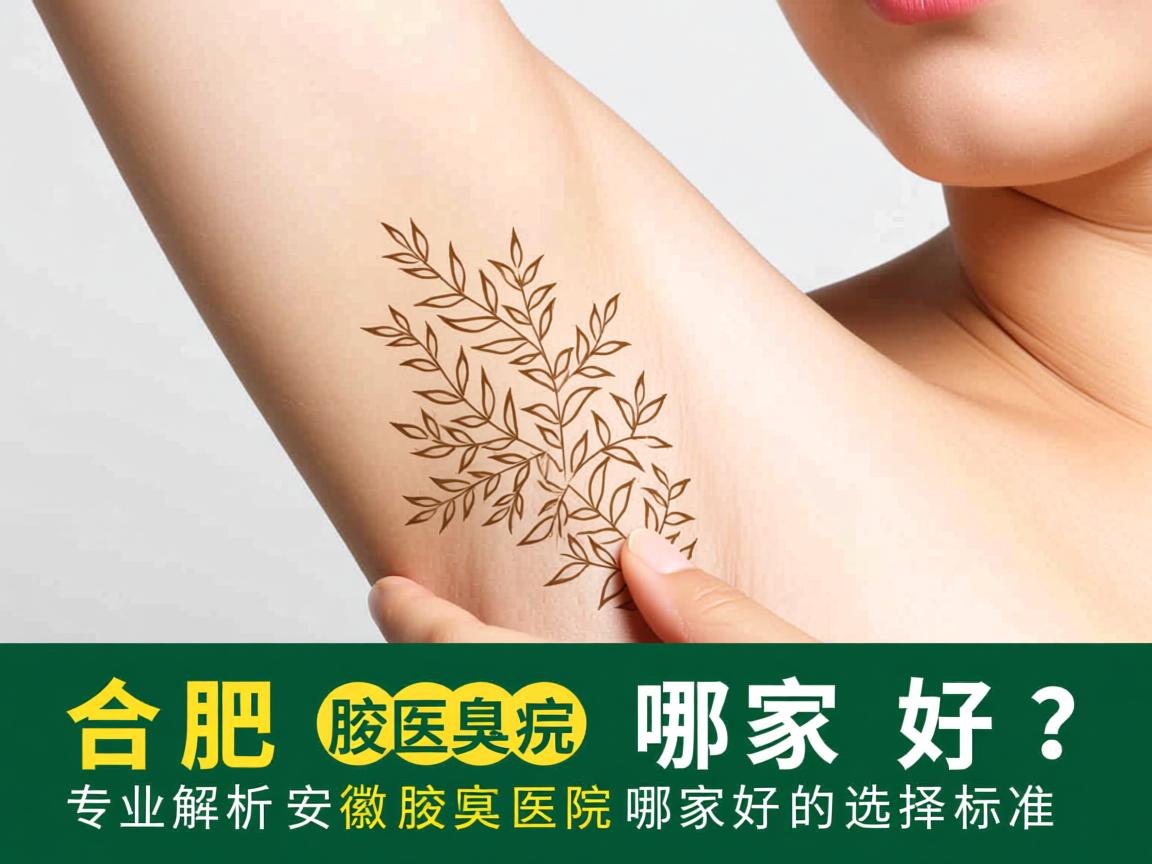 合肥腋臭医院哪家好？专业解析安徽腋臭医院哪家好的选择标准