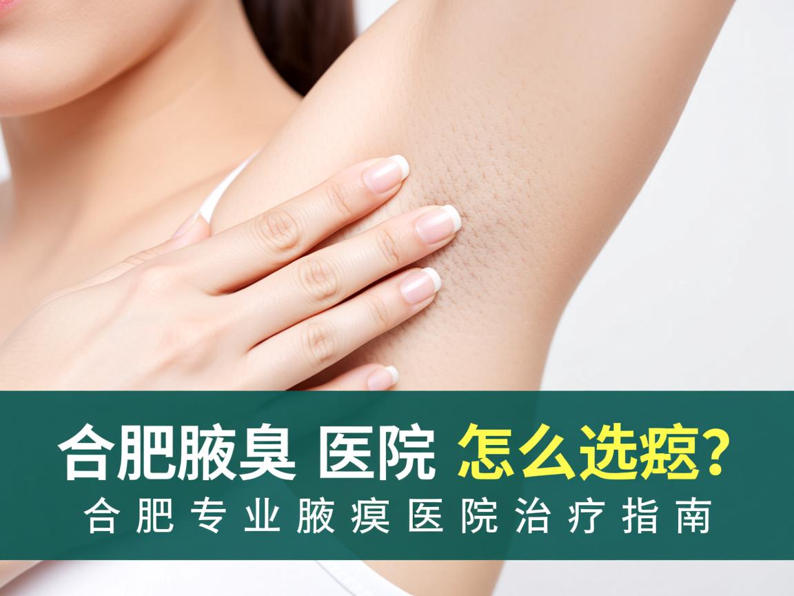 合肥腋臭医院怎么选？合肥专业腋臭医院治疗指南