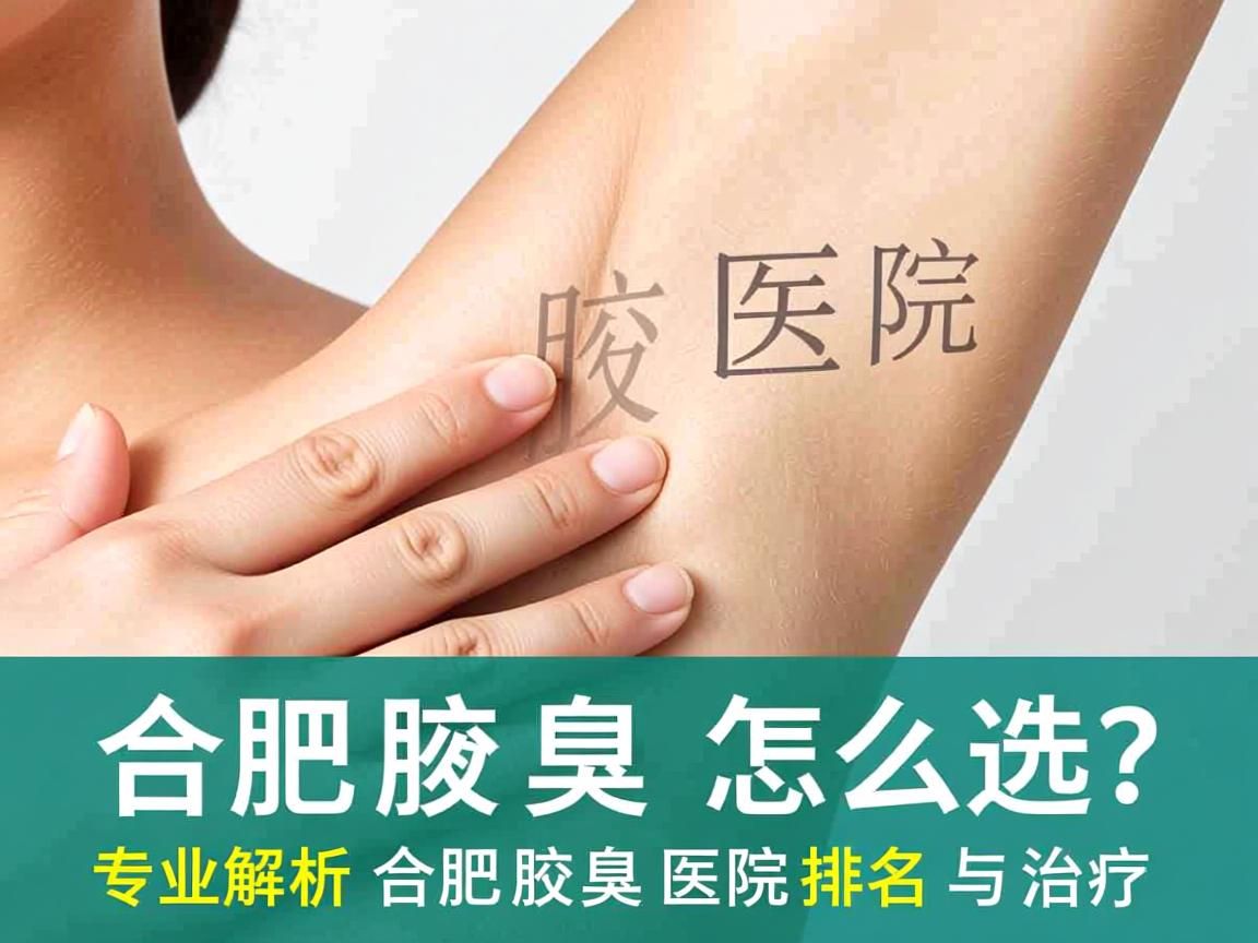 合肥腋臭医院怎么选？专业解析合肥腋臭医院排名与治疗