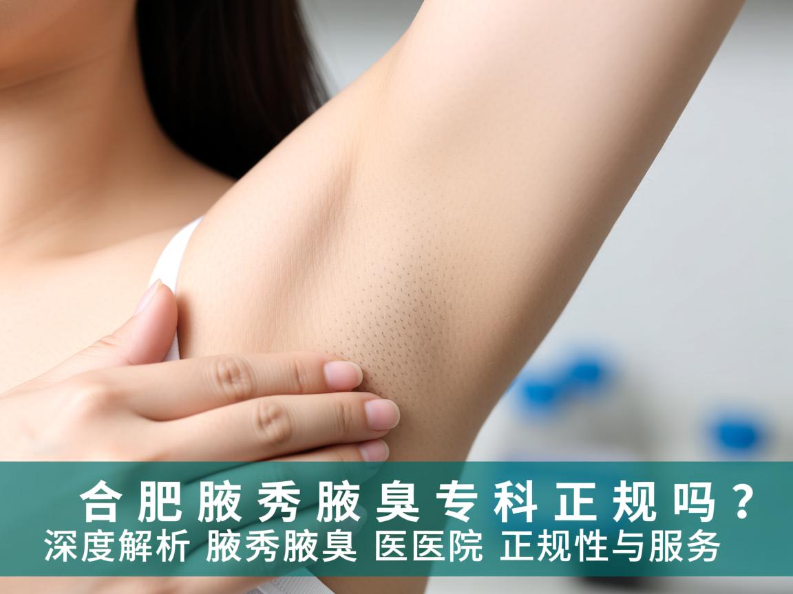 合肥腋秀腋臭专科正规吗？深度解析腋秀腋臭医院的正规性与服务
