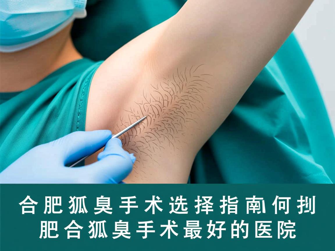 合肥狐臭手术选择指南，如何找到合肥狐臭手术最好的医院
