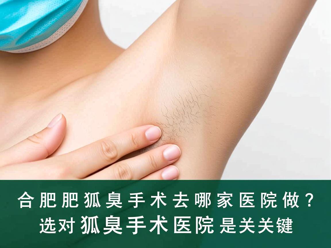 合肥狐臭手术去哪家医院做？选对狐臭手术医院是关键