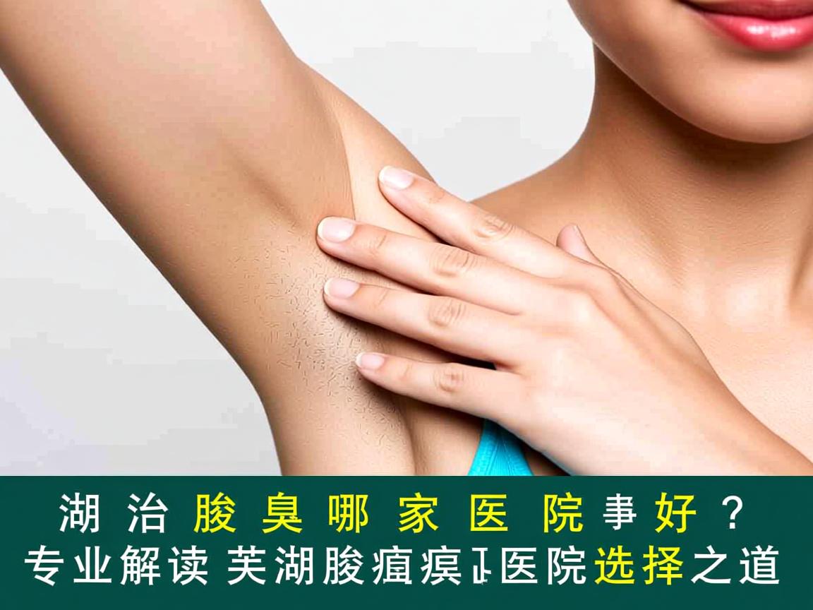 芜湖治腋臭哪家医院好？专业解读芜湖腋臭医院选择之道