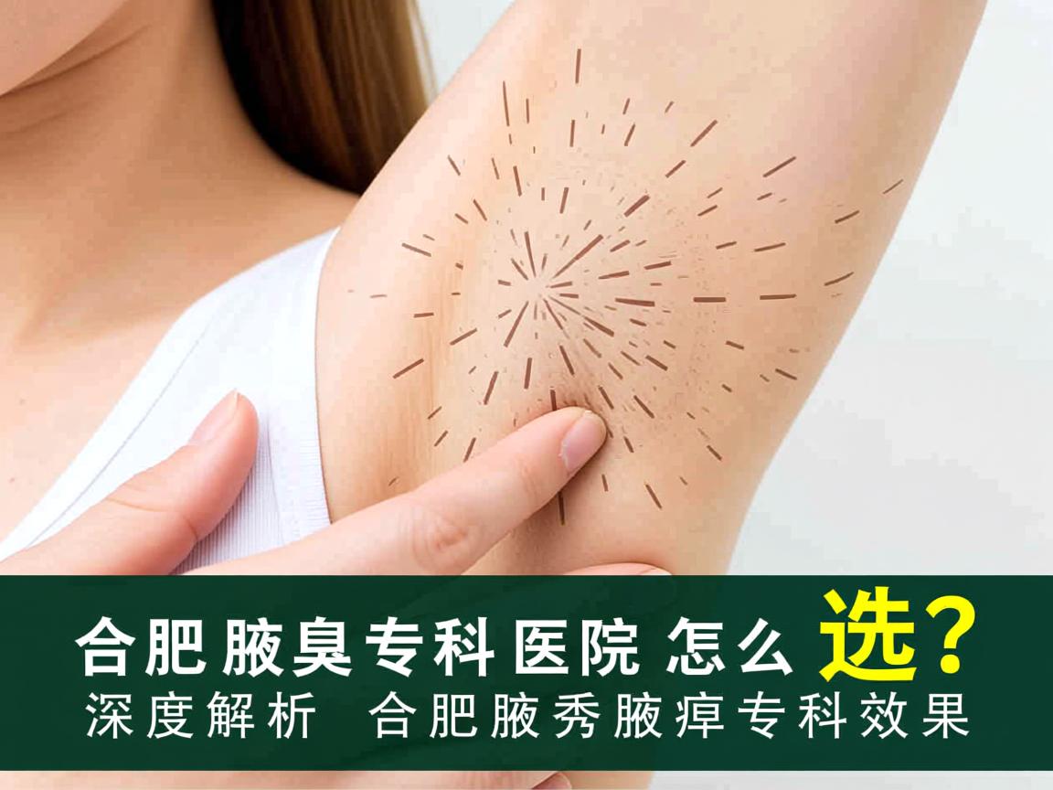 合肥腋臭专科医院怎么选？深度解析合肥腋秀腋臭专科效果