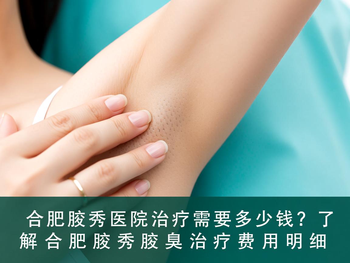 合肥腋秀医院治疗需要多少钱？了解合肥腋秀腋臭治疗费用明细