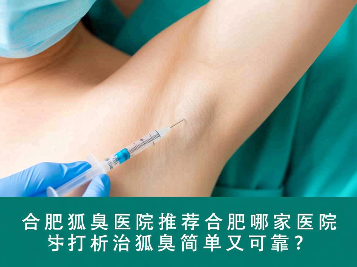 合肥狐臭医院推荐，合肥哪家医院打针治狐臭简单又可靠？