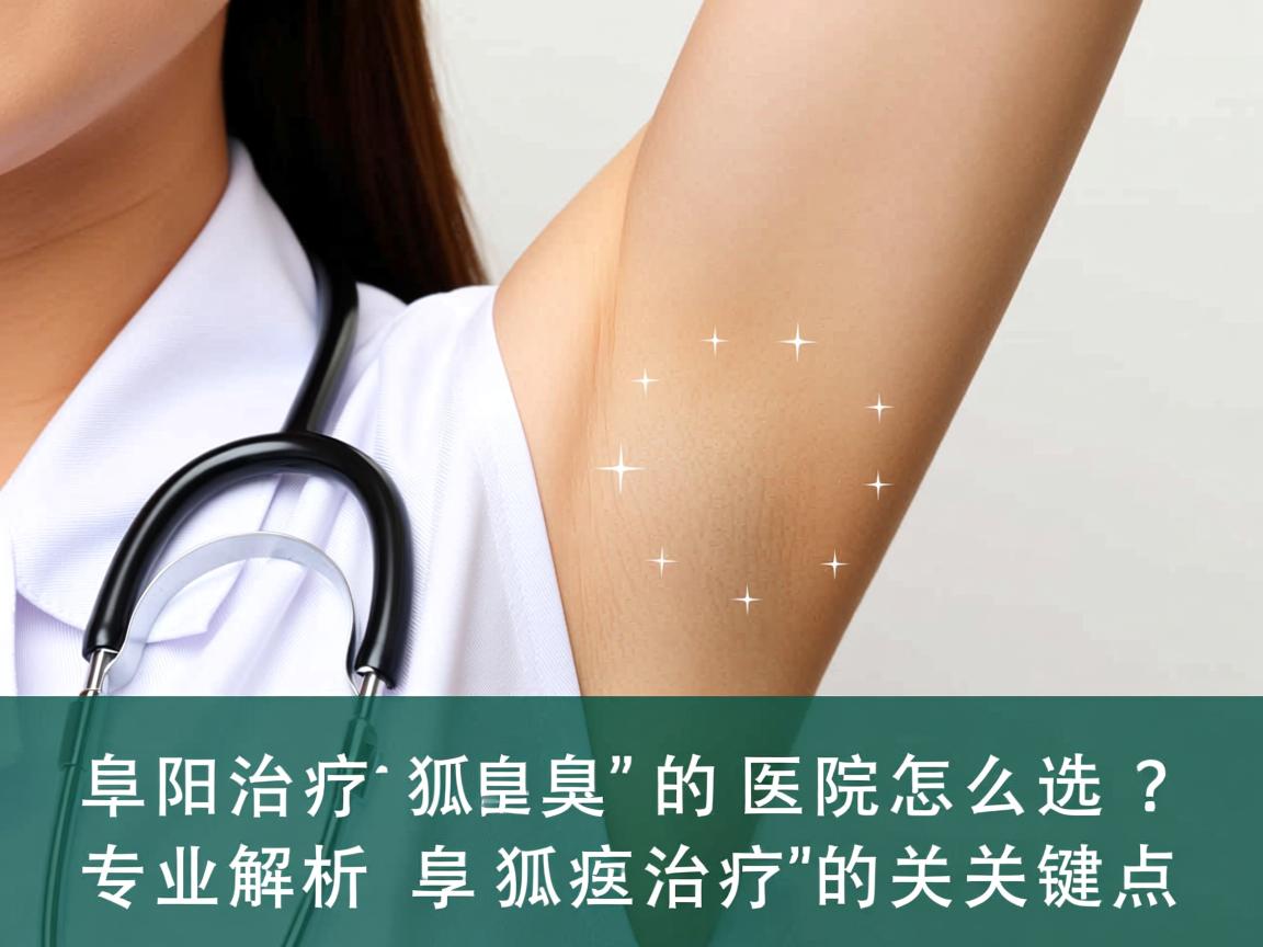 阜阳治疗狐臭的医院怎么选？专业解析阜阳狐臭治疗的关键点