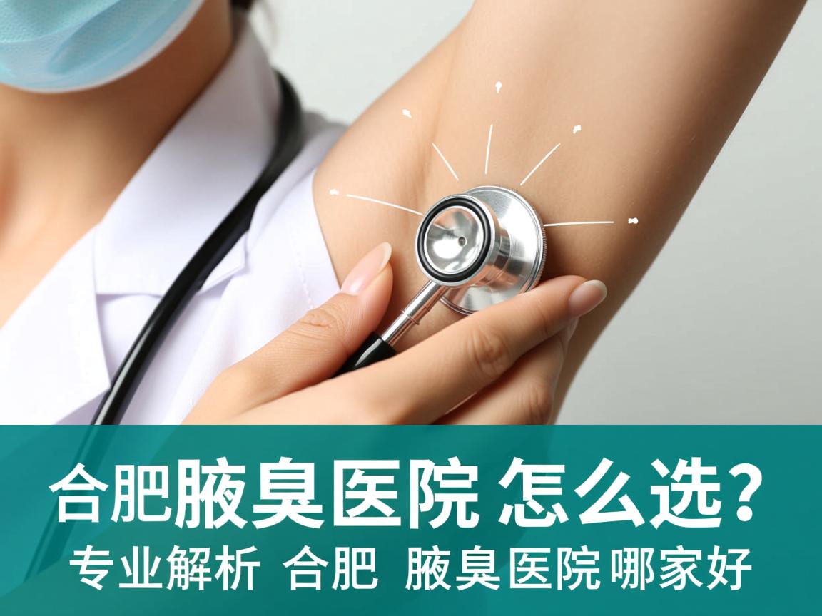 合肥腋臭医院怎么选？专业解析合肥腋臭医院哪家好