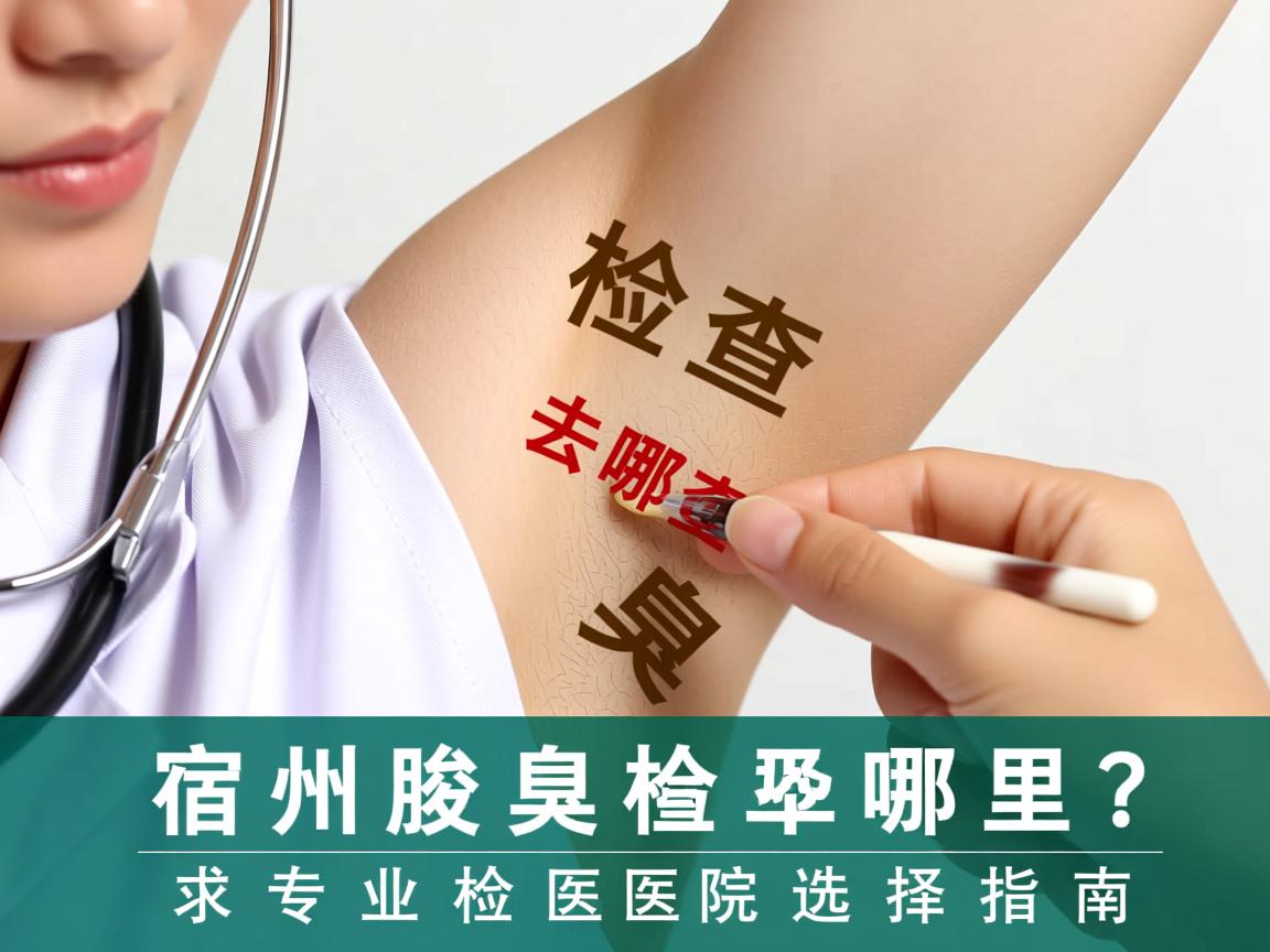 宿州腋臭检查去哪里？专业腋臭检查医院选择指南