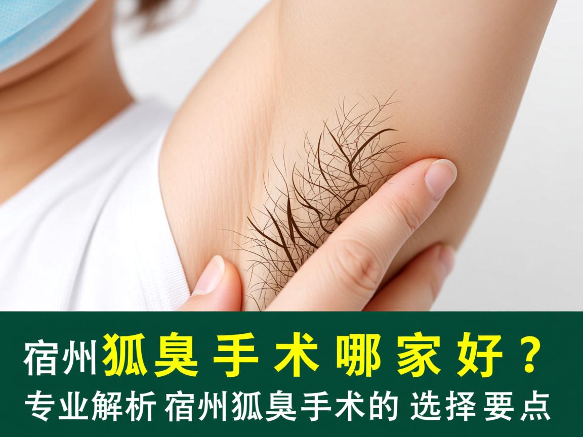 宿州狐臭手术哪家好？专业解析宿州狐臭手术的选择要点