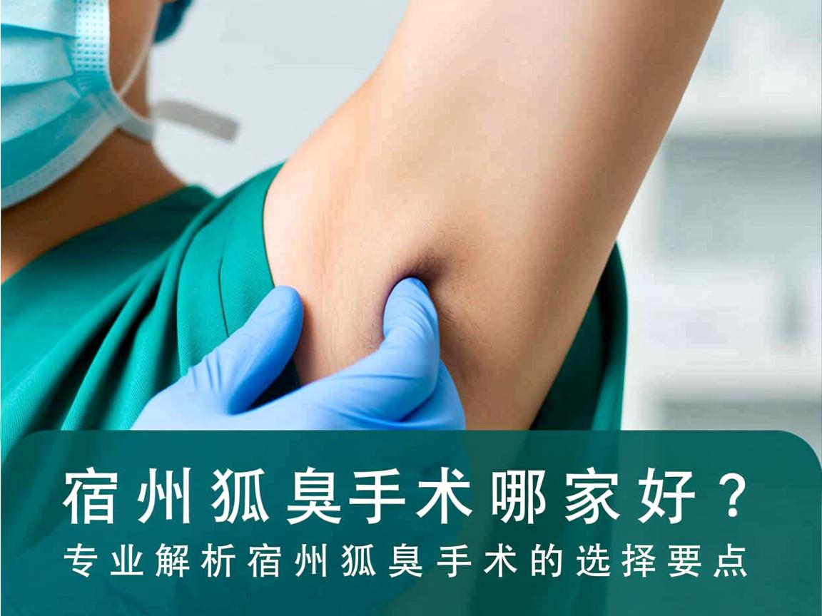 宿州狐臭手术哪家好？专业解析宿州狐臭手术的选择要点