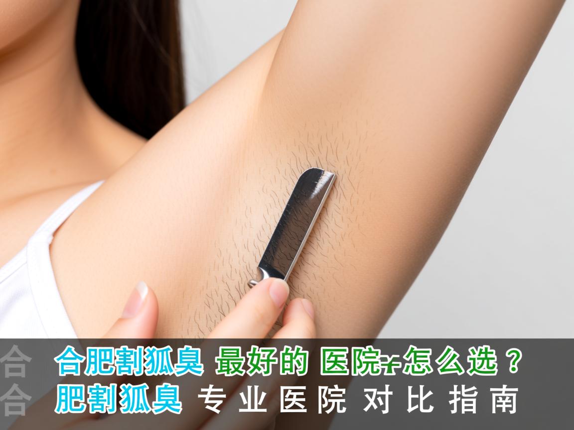 合肥割狐臭最好的医院怎么选？合肥割狐臭专业医院对比指南
