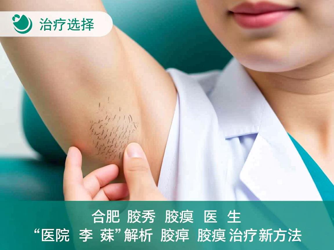 腋臭治疗选择，合肥腋秀腋臭医院李茹医生解析腋臭治疗新方法