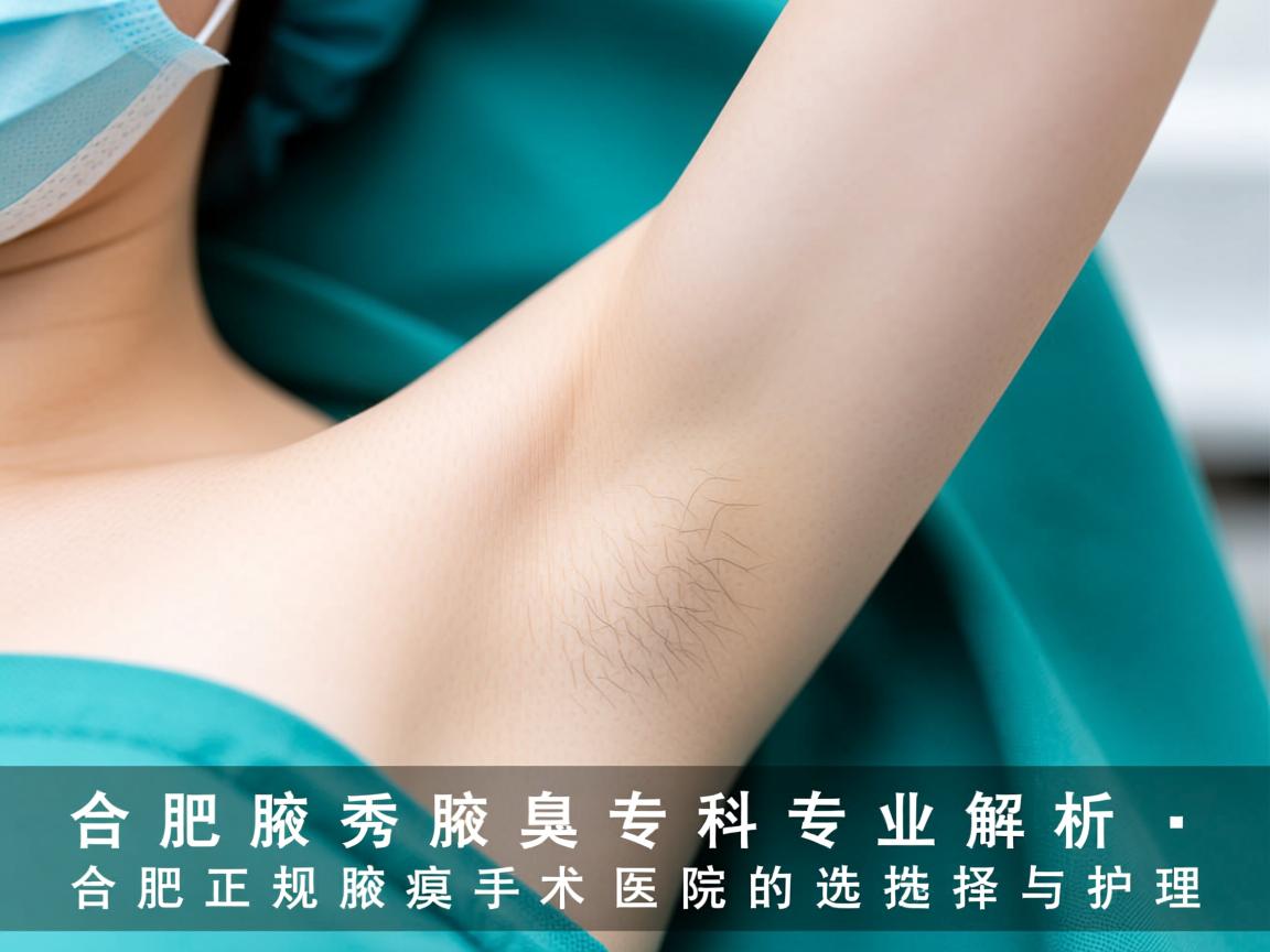 合肥腋秀腋臭专科，专业解析合肥正规腋臭手术医院的选择与护理