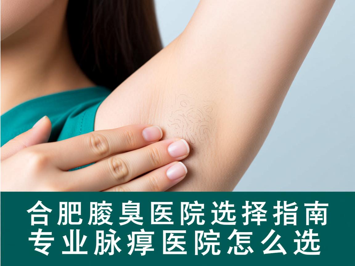 合肥腋臭医院选择指南，专业腋臭医院怎么选