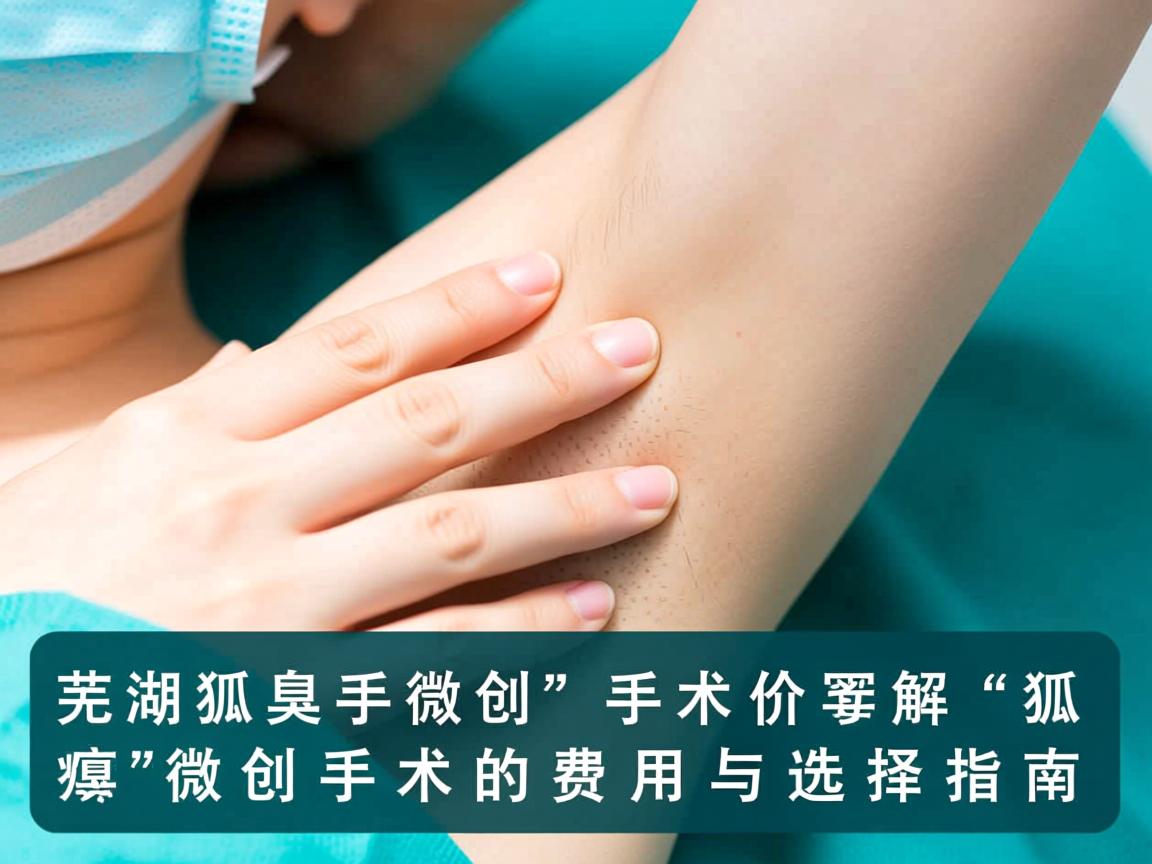 芜湖狐臭微创手术价格解析，狐臭微创手术的费用与选择指南