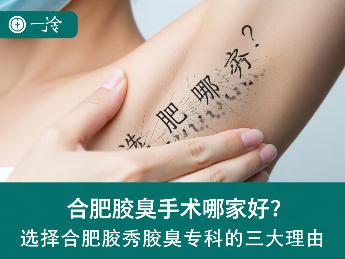 合肥腋臭手术哪家好？选择合肥腋秀腋臭专科的三大理由