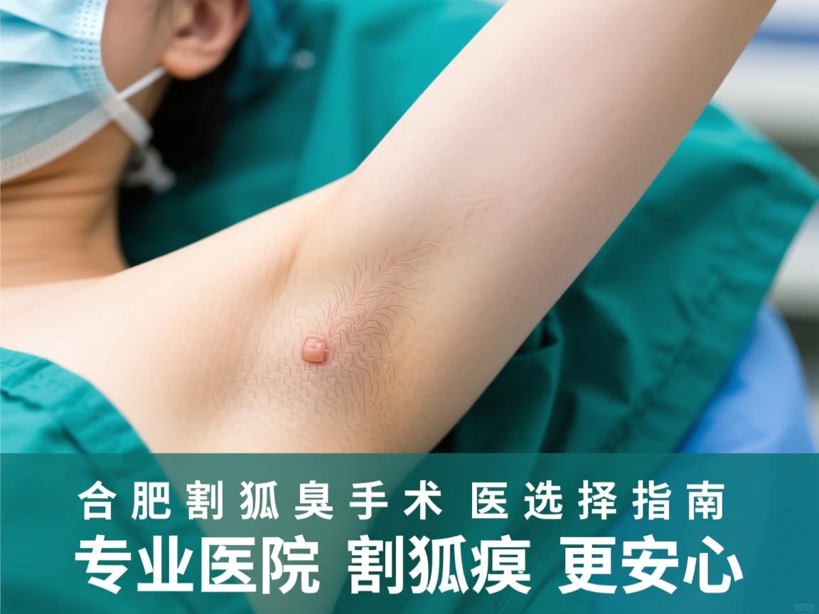合肥割狐臭手术医院选择指南，专业医院割狐臭更安心