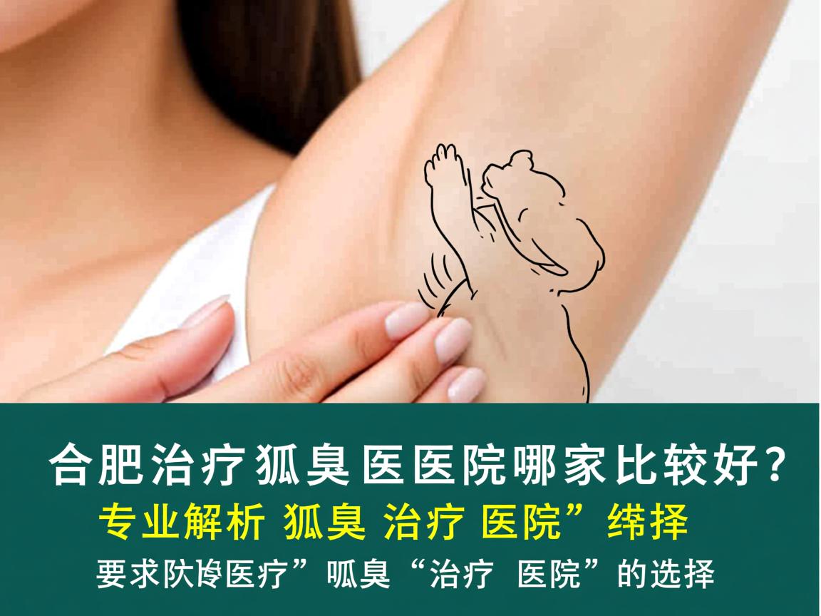 合肥治疗狐臭医院哪家比较好？专业解析狐臭治疗医院的选择