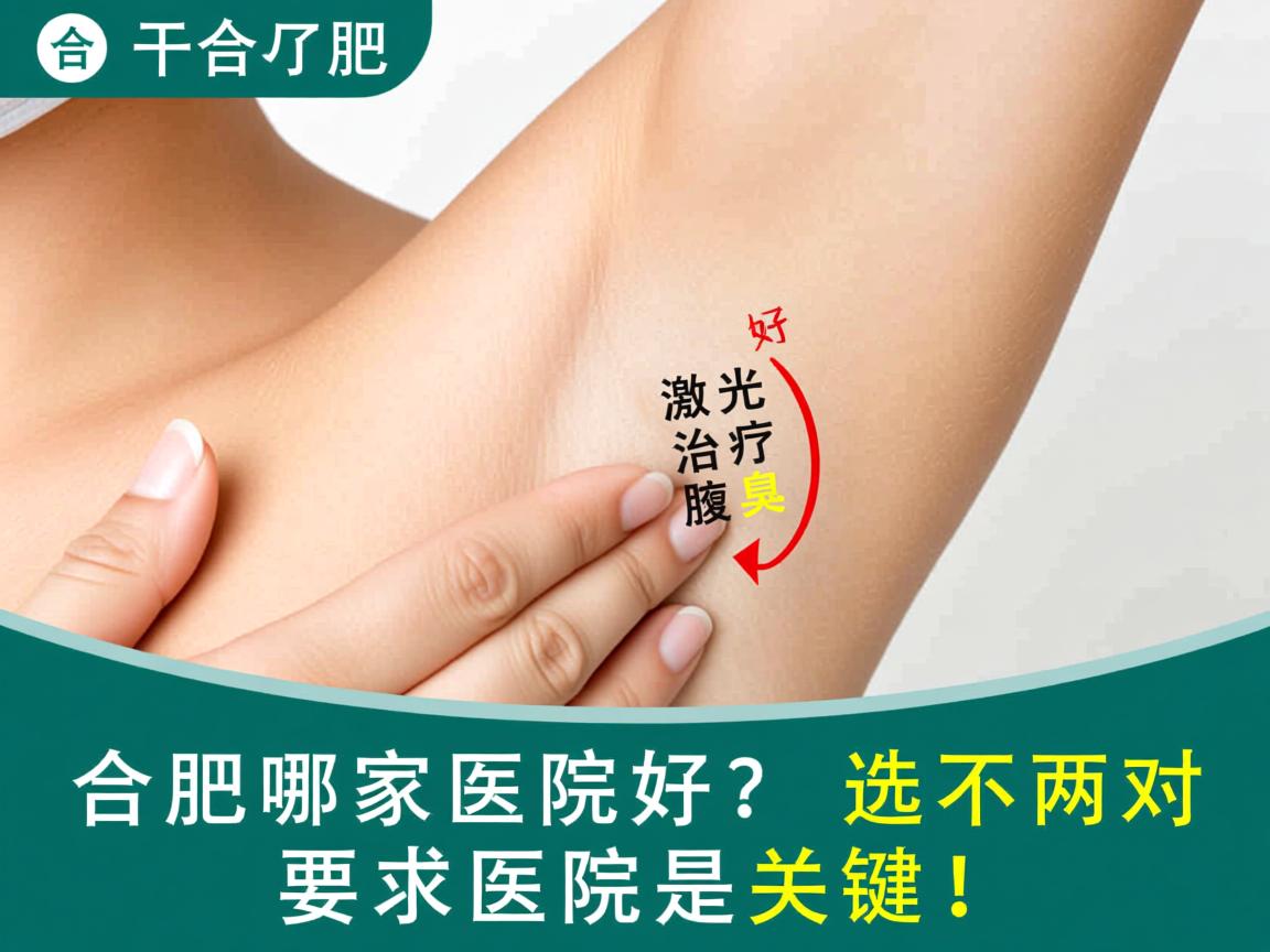 合肥哪家医院好？激光治疗腋臭，选对医院是关键！
