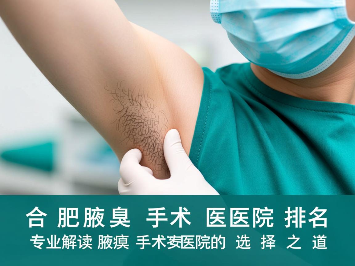 合肥腋臭手术医院排名，专业解读腋臭手术医院的选择之道