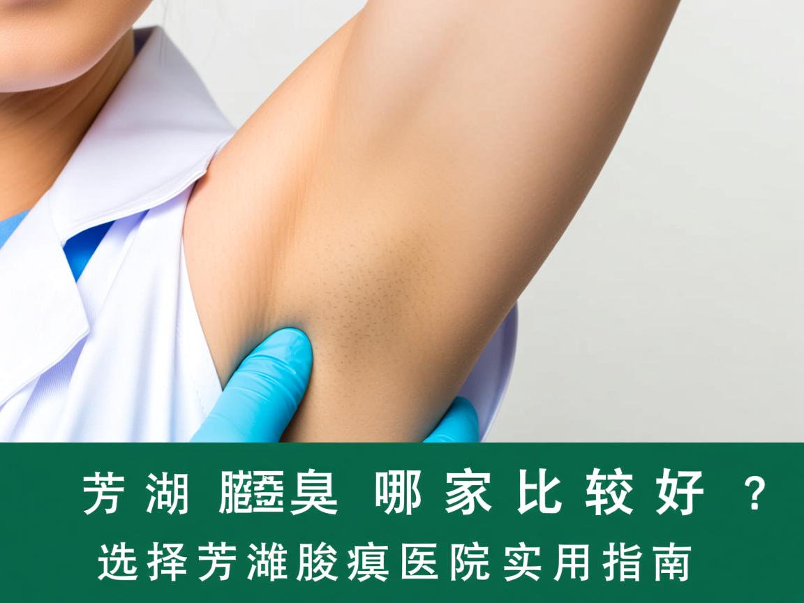 芜湖腋臭医院哪家比较好？选择芜湖腋臭医院的实用指南