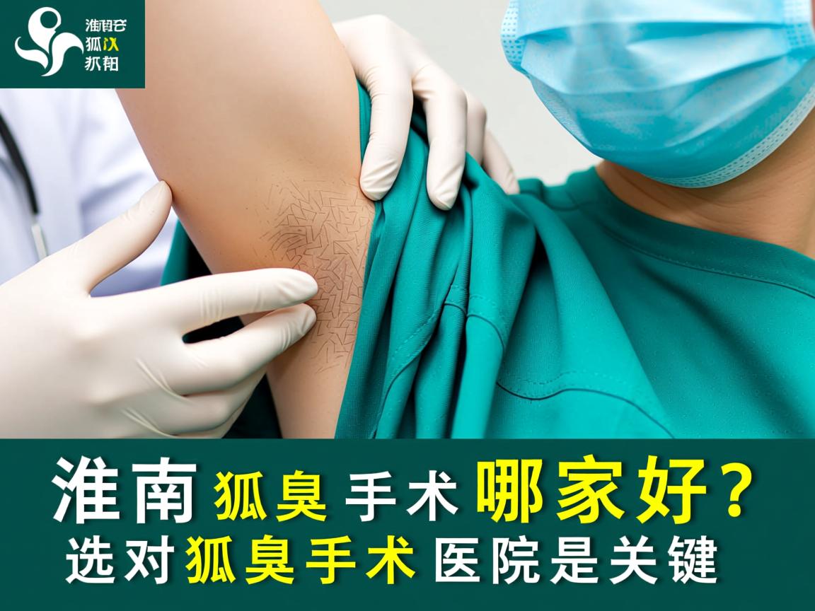 淮南狐臭手术哪家好？选对狐臭手术医院是关键