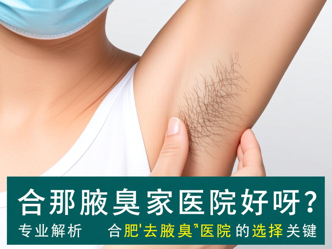 合肥去腋臭那家医院好呀？专业解析合肥去腋臭医院的选择关键