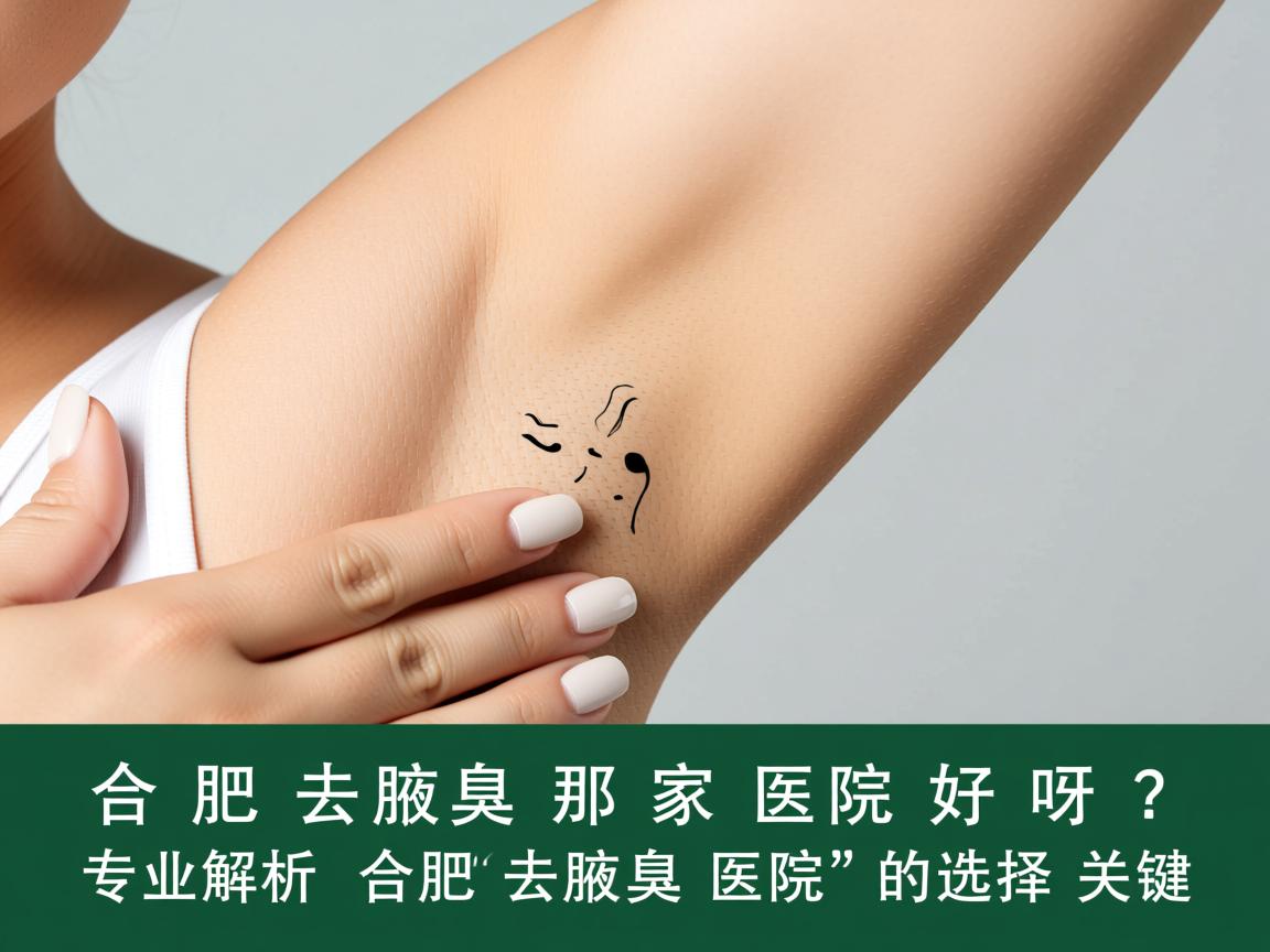 合肥去腋臭那家医院好呀？专业解析合肥去腋臭医院的选择关键