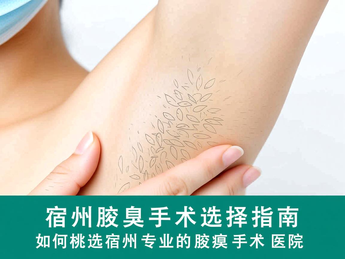 宿州腋臭手术选择指南，如何挑选宿州专业的腋臭手术医院