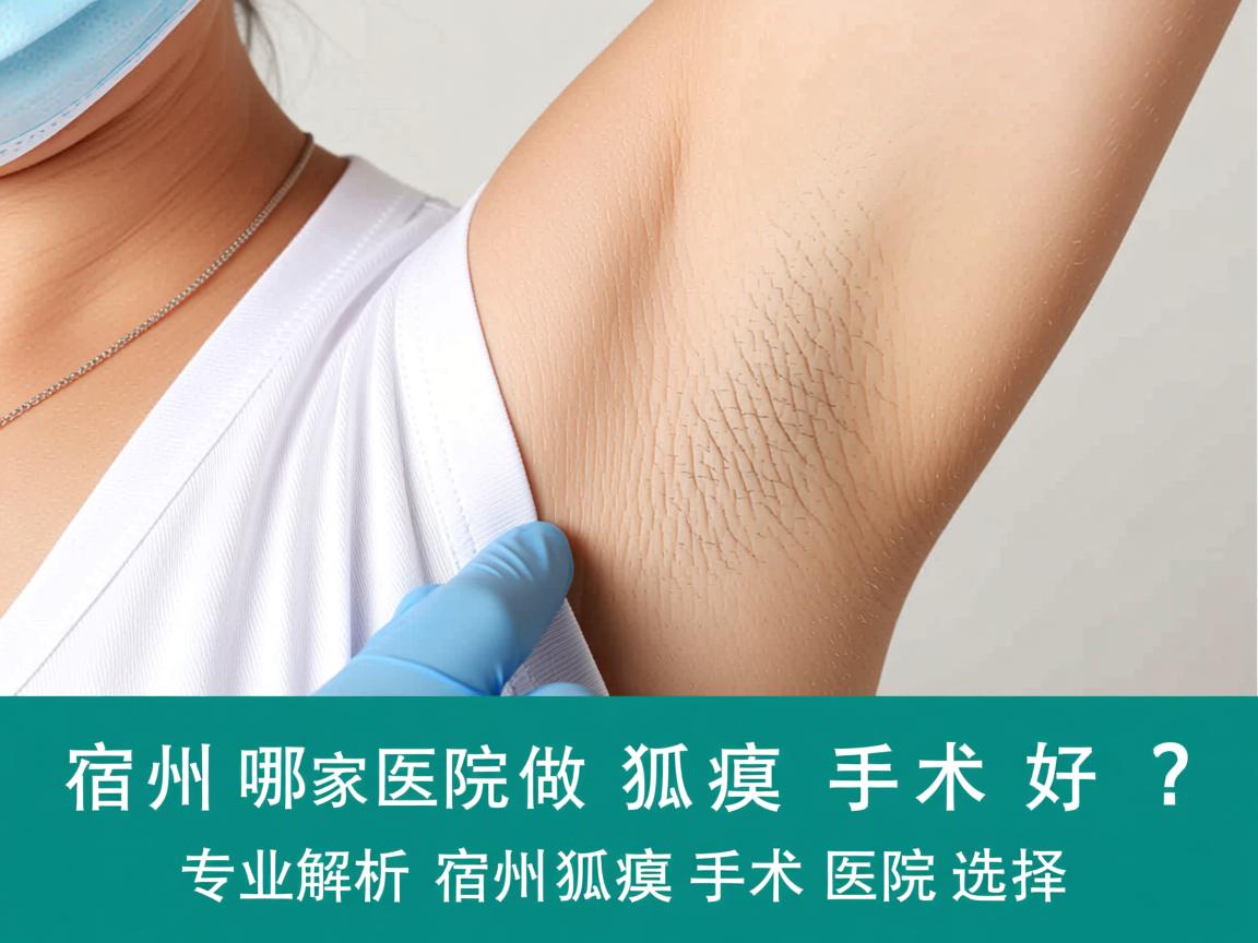 宿州哪家医院做狐臭手术好？专业解析宿州狐臭手术医院选择