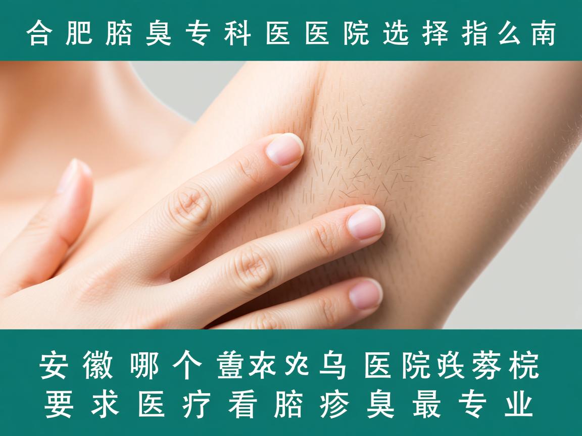 合肥腋臭专科医院选择指南，安徽哪个医院看腋臭最专业