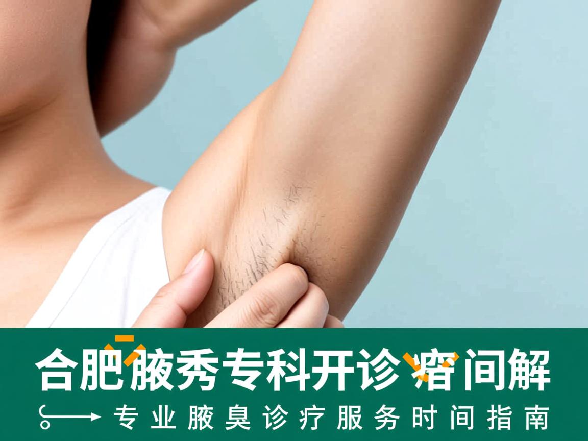 合肥腋秀腋臭专科开诊时间解析，专业腋臭诊疗服务时间指南
